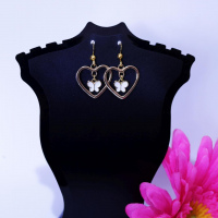 Ohrring Herz mit Schmetterling
